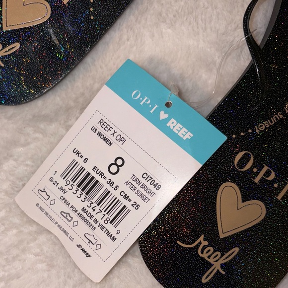 REEF Sandals x OPI Turn Bright After Sunset sz 8 NWT! - Picture 3 of 5